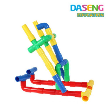 Plastic Pipe Blocks Bau Lernen Pädagogische Montage Spielzeug Set für Kleinkinder